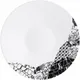 Блюдце «Фрагмент Ардуаз» фарфор D=14,5см белый,серый