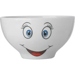 Salad bowl “Smile” porcelain 330ml white