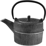 Kettle with strainer cast iron 0.75l black