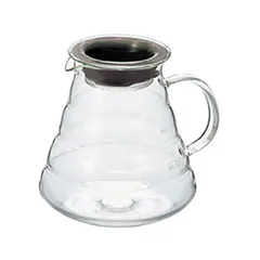 Coffee server  glass, plastic  0.8 l  D=90/150, H=135mm  transparent, black