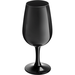 Бокал для вина «Тестер» стекло 230мл D=45,H=155мм черный, Объем по данным поставщика (мл): 230