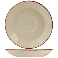 Saucer “Claret”  porcelain  D=145, H=20mm  beige, burgundy