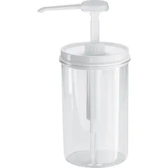 Dispenser for sauces (portion 4 ml)  acrylic  250 ml  D=65, H=96mm  transparent, white