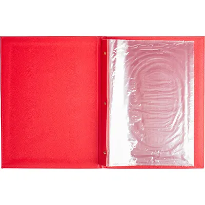 Папка-меню кожезам. ,L=32,B=25см красный, изображение 2