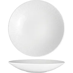 Salad bowl “Willow”  porcelain  D=28, H=5cm  white