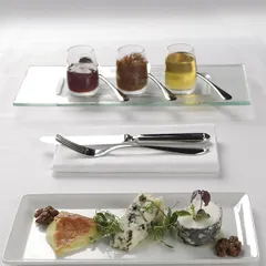 Блюдо «Аура» прямоугольное фарфор ,L=24,B=12см белый, изображение 3