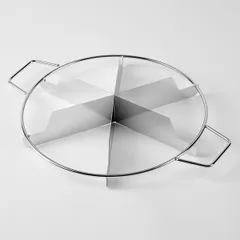 Делитель для торта на 6 кусков сталь нерж. D=25,5,L=34см металлич., изображение 3