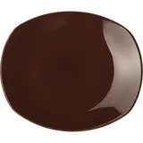Тарелка «Террамеса Мокка» мелкая овальная фарфор ,H=30,L=305,B=260мм тем.корич.