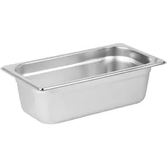 Гастроемкость GN 1/3 сталь нерж. 3,4л ,H=10,L=32,5,B=17,6см металлич.