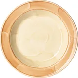 Тарелка глубокая «Паприка» фарфор 380мл D=215,H=30мм оранжев.,бежев.