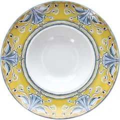 Plate for pasta “Positano”  porcelain  400 ml  D=280, H=52mm  mustard, white