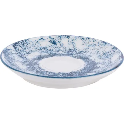 Блюдце с декором «Аида» фарфор D=12см белый,синий, изображение 4