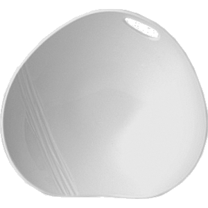 Салатник «Органикс» фарфор 0,75л ,H=10,L=27,B=25см белый