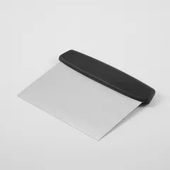 Шпатель кондитерский сталь нерж.,пластик ,H=0,8,L=165,B=125мм металлич.,черный, изображение 2