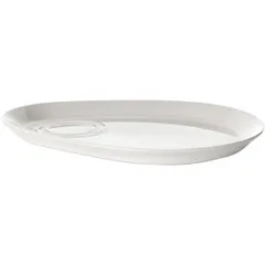 Блюдо «Симплисити» комби фарфор ,L=25,5,B=21см белый, изображение 3