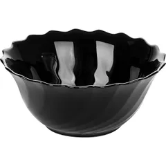 Salad bowl “Trianon” glass 300ml D=125,H=55mm black