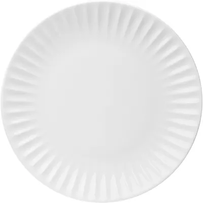 Тарелка мелкая «Ригби» фарфор D=20,6см белый
