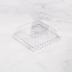 Крышка для бумажного контейнера OneClick 950/1250 мл пластик ,H=40,L=165,B=165мм прозр., изображение 2