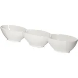 Менажница «Кунстверк» 3 секции фарфор 0,5л ,H=6,L=38,B=8см белый