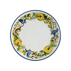 Тарелка «Албуфера» фарфор D=30см белый,разноцветн.