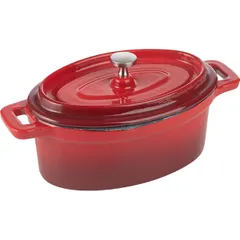 Baking pan cast iron 450ml ,H=7,L=15,B=10cm red,black