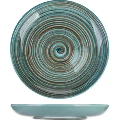 Plate “Scandinavia” small  ceramics  D=18, H=3cm  blue.