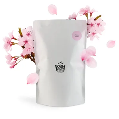 Смесь сухая для приготовления напитков «Матча Сакура» для матчи латте 500г картон,пластик ,H=25,L=7,