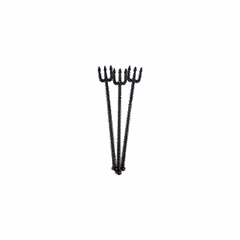 Cocktail forks “Trident”[40pcs] plastic ,L=10cm black