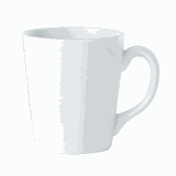 Кружка «Симлисити» фарфор 0,568л D=11,L=14см белый