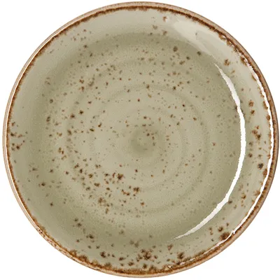 Тарелка пирожковая «Крафт Грин» фарфор D=15,H=2см зелен., Цвет: Зеленый, Диаметр (мм): 150