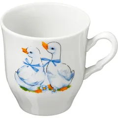 Кружка «Гусята» фарфор 250мл D=82,H=88мм белый, изображение 2