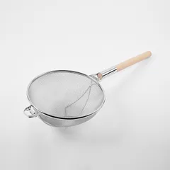 Сито с ручкой сталь нерж.,дерево D=30,5,L=73,B=14см