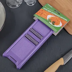 Терка «Эконом» для корейской моркови пластик,металл ,H=15,L=275,B=85мм в ассорт., изображение 4