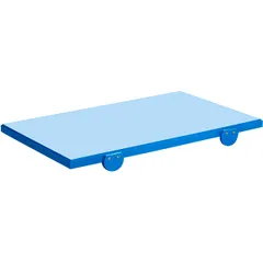 Cutting board with stop polyethylene ,H=20,L=530,B=325mm blue