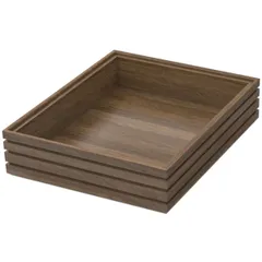 Feeding box walnut ,H=75,L=325,B=265mm wood theme