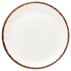 Тарелка «Браун Дэппл» пирожковая фарфор D=15см белый,коричнев.