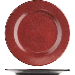 Plate “Milky Way red”  porcelain  D=24cm  red, black