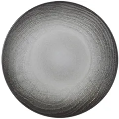 Plate “Swell” dessert ceramics D=21.5cm black