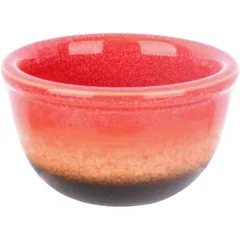 Sauce boat “Agate” porcelain 50ml D=60,H=35mm red