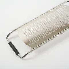 Терка с ручкой сталь нерж.,пластик ,L=315/138,B=65мм металлич.,черный, изображение 2