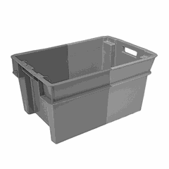 Food container plastic 32l ,H=20,L=60,B=40cm gray