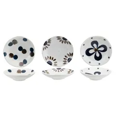 Set of gravy boats[3pcs] porcelain D=8,H=2cm