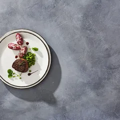 Тарелка «Чакоул Дэппл» мелкая фарфор,фарфор D=23,H=2см белый,черный, изображение 4