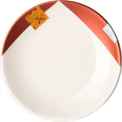 Салатник «Зен» фарфор 250мл D=150,H=35мм белый,оранжев.