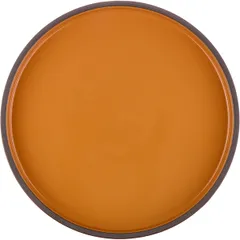 Тарелка «Блисс» с бортом фарфор D=255,H=53мм оранжев., Цвет: Оранжевый, Диаметр (мм): 255