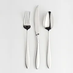 Нож столовый «Анзо» с ручкой эрго сталь нерж. ,L=233/110,B=15мм металлич., изображение 2