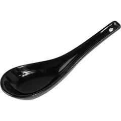 Spoon for miso soup “Kunstwerk”  porcelain ,H=14,L=140,B=45mm black