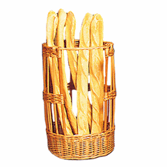 Wicker basket for bread  polyprop.  D=30, H=51cm  St. tree