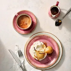 Чашка кофейная «Крафт Распберри» фарфор 85мл D=65,H=50,L=85мм розов., изображение 4