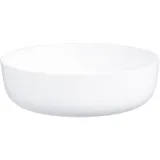 Блюдо «Эволюшнс Уайт» глубокое для подачи стекло 2,8л D=26см белый